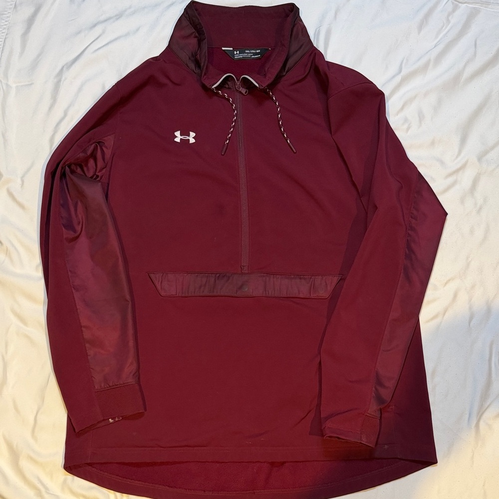 Under Armour Burgundy Half-Zip Pullover